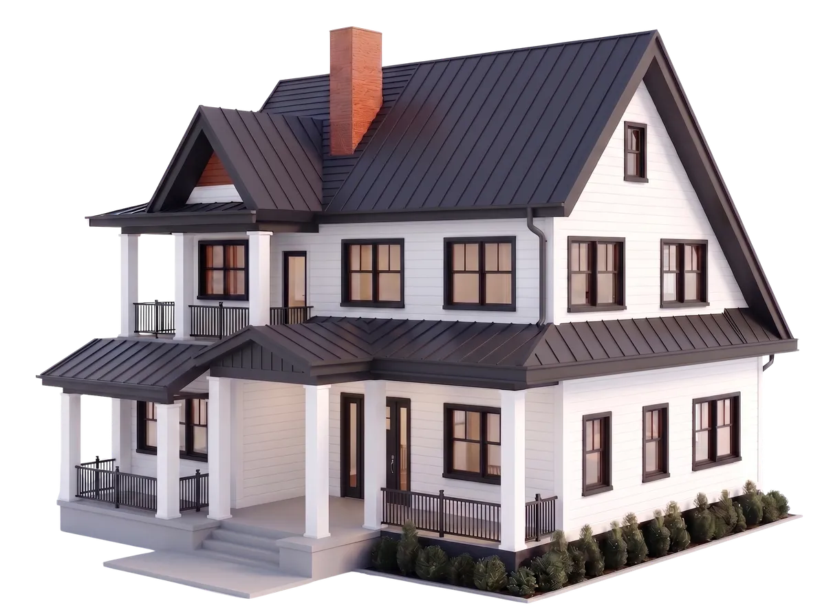 White home exterior
